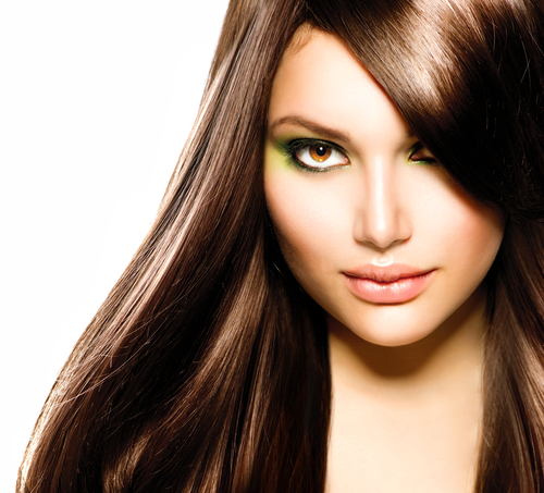 Frau mit hellbraunen Haaren